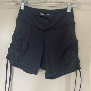 Full Send Nelk Boys Fitness Booty Tie Shorts Black - Small (S)